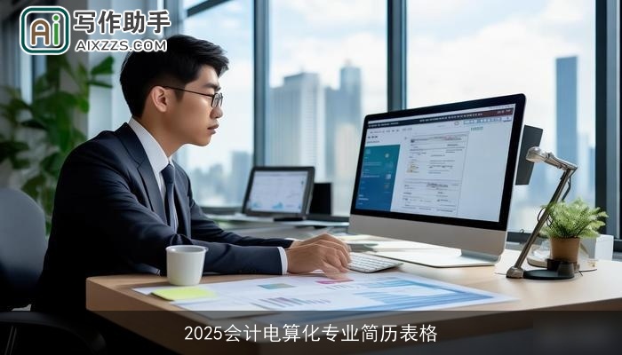 2025会计电算化专业简历表格