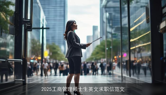 2025工商管理硕士生英文求职信范文