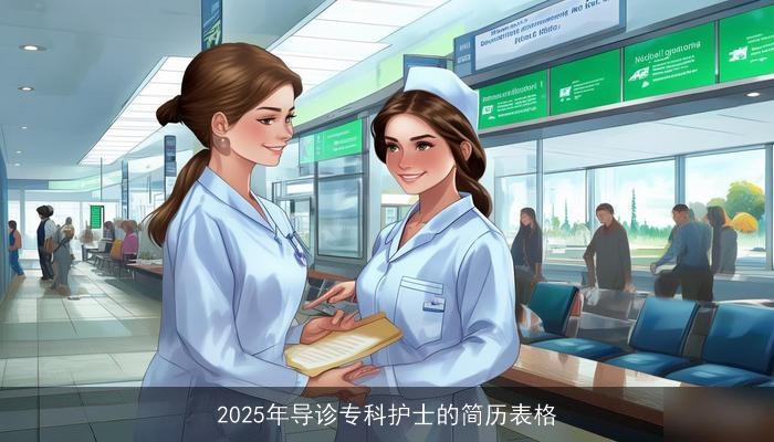 2025年导诊专科护士的简历表格