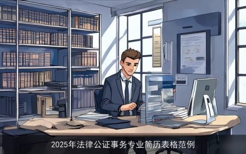 2025年法律公证事务专业简历表格范例