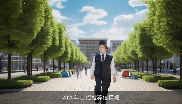 2025年自招推荐信模板