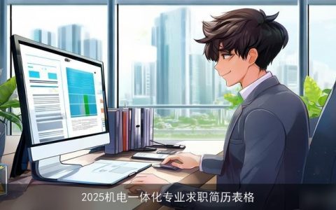 2025机电一体化专业求职简历表格