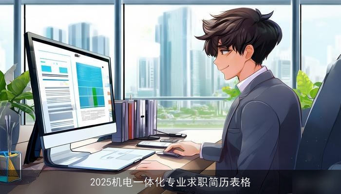 2025机电一体化专业求职简历表格