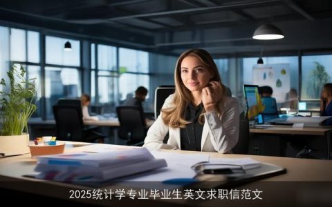 2025统计学专业毕业生英文求职信范文