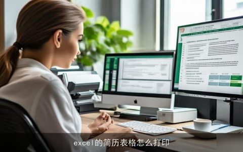 excel的简历表格怎么打印