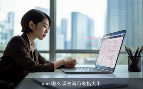 word怎么调整简历表格大小