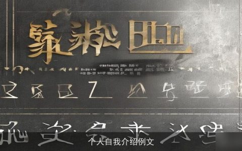 个人自我介绍例文