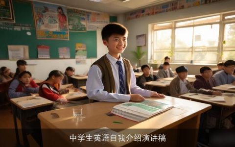 中学生英语自我介绍演讲稿