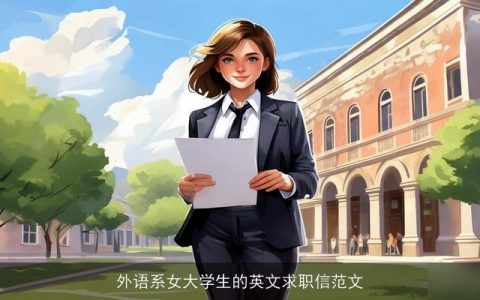 外语系女大学生的英文求职信范文