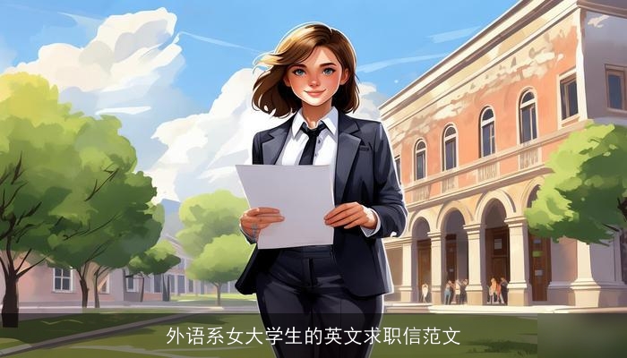 外语系女大学生的英文求职信范文