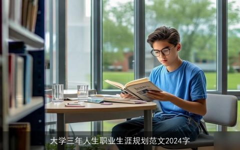 大学三年人生职业生涯规划范文2024字