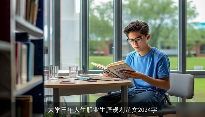 大学三年人生职业生涯规划范文2024字