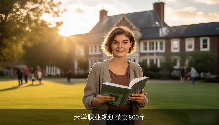 大学职业规划范文800字