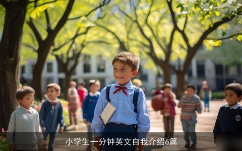 小学生一分钟英文自我介绍6篇