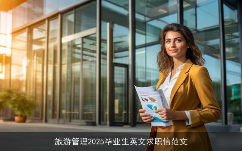 旅游管理2025毕业生英文求职信范文