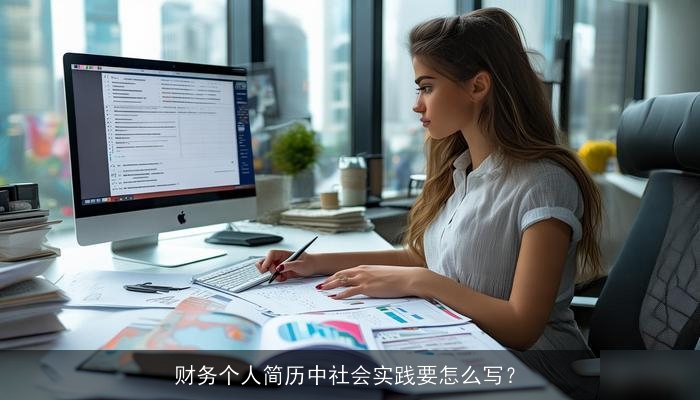 财务个人简历中社会实践要怎么写？