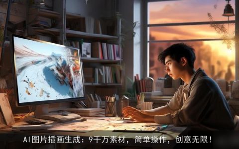 AI图片插画生成：9千万素材，简单操作，创意无限！