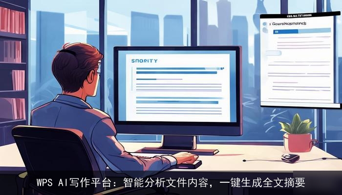 WPS AI写作平台：智能分析文件内容，一键生成全文摘要