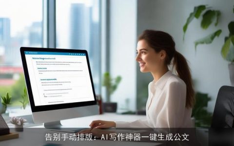 告别手动排版：AI写作神器一键生成公文