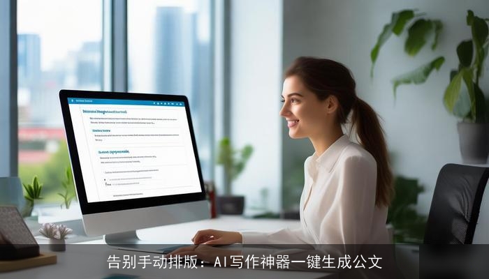 告别手动排版：AI写作神器一键生成公文
