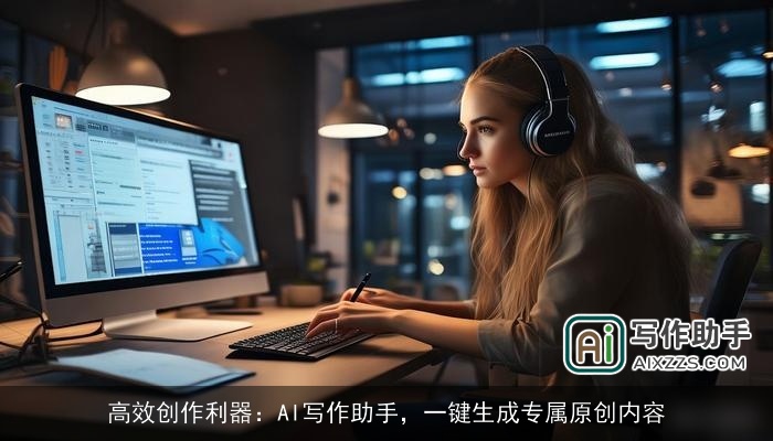 高效创作利器：AI写作助手，一键生成专属原创内容