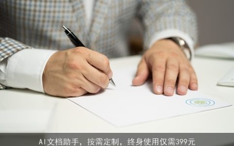 AI文档助手，按需定制，终身使用仅需399元