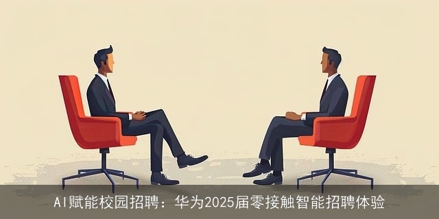 AI赋能校园招聘：华为2025届零接触智能招聘体验