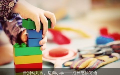 告别幼儿园，迈向小学——成长感悟寄语