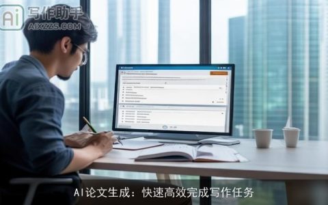 AI论文生成：快速高效完成写作任务