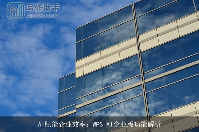 AI赋能企业效率：WPS AI企业版功能解析