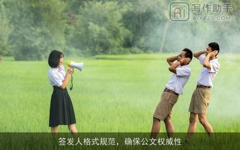 签发人格式规范，确保公文权威性