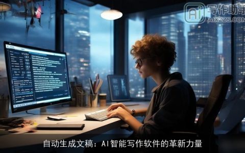 自动生成文稿：AI智能写作软件的革新力量