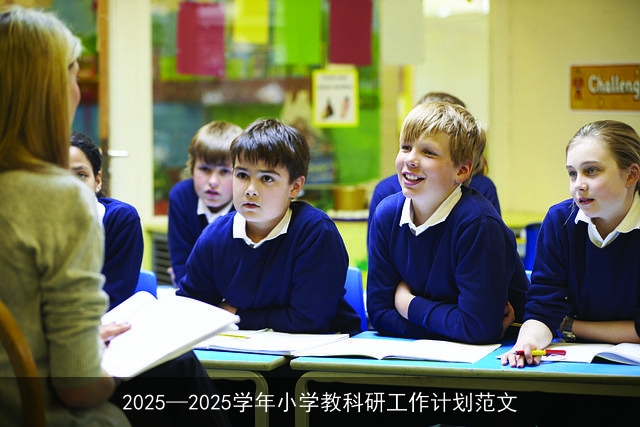 2025—2025学年小学教科研工作计划范文