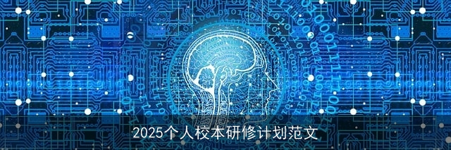 2025个人校本研修计划范文