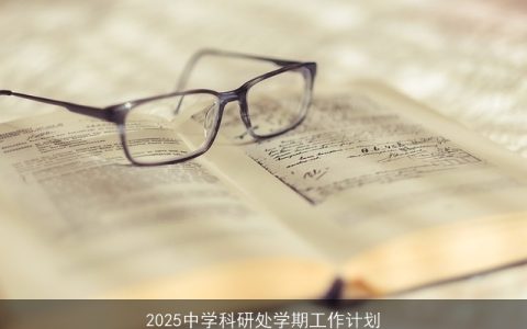 2025中学科研处：创新驱动，科研引领教育发展计划