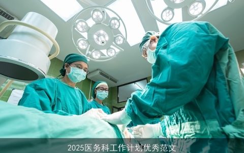 2025医务科工作计划优秀范文