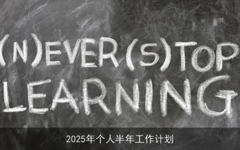 2025年上半年个人成长与职业发展计划