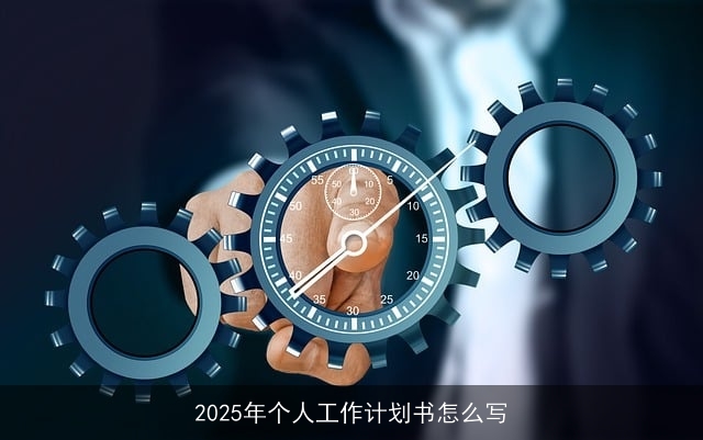 2025年个人工作计划书怎么写