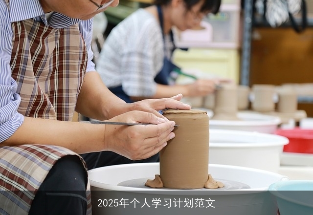 2025年个人学习计划范文