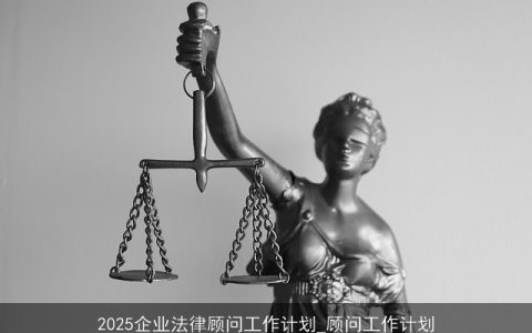 2025年企业法律顾问工作计划：风险防控与合规管理的战略规划