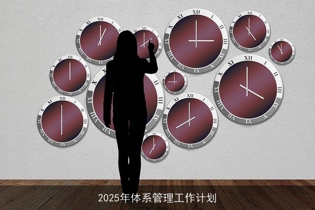 2025年体系管理工作计划