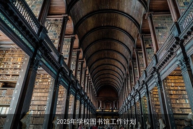 2025年学校图书馆工作计划