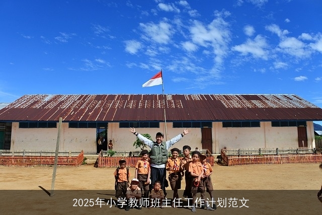 2025年小学教师班主任工作计划范文