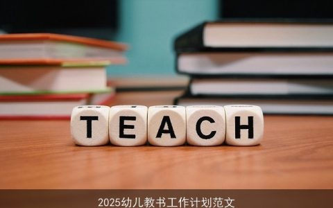 2025年幼儿教育工作计划：全面培养未来之星