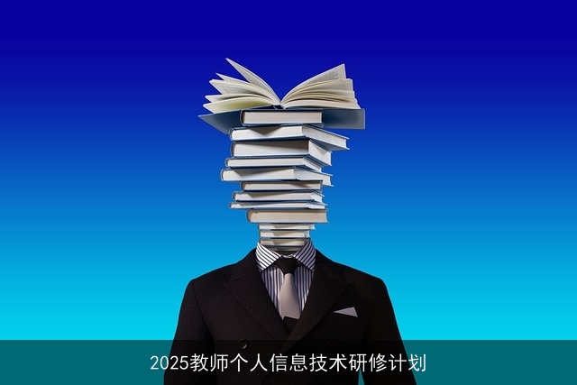 2025教师个人信息技术研修计划