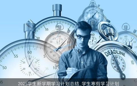 2025新学期学习计划：反思、目标与寒假准备