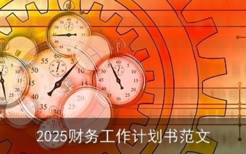 2025财务工作计划书范文