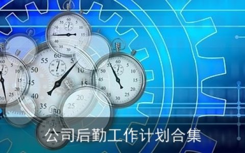 公司后勤工作计划合集