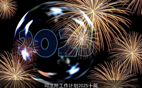 司法所工作计划2025十篇