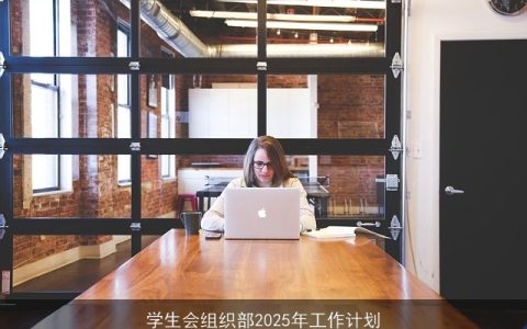 学生会组织部2025年工作计划